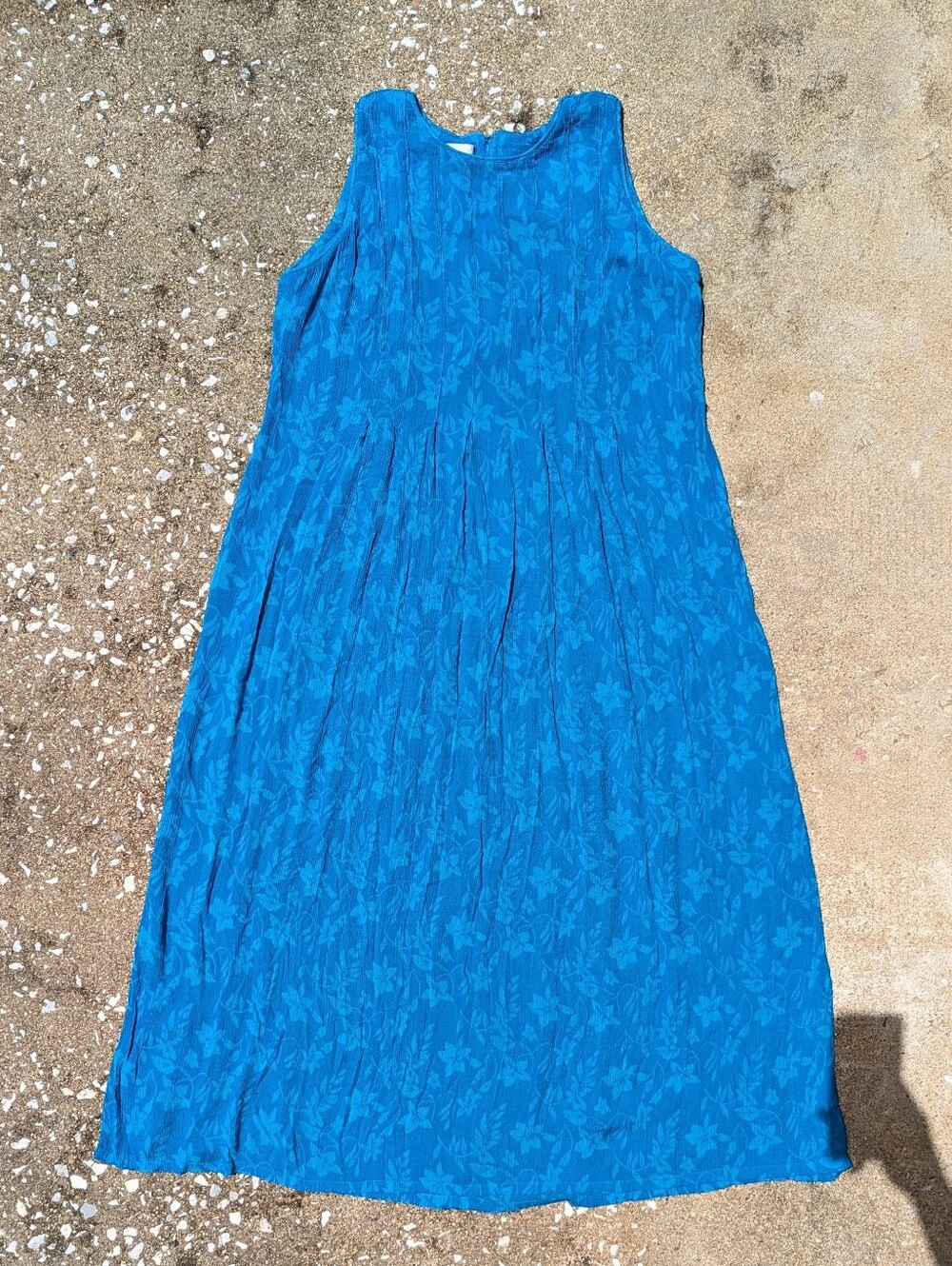 Sarah Elizabeth Bright Turquoise Floral Maxi Dress